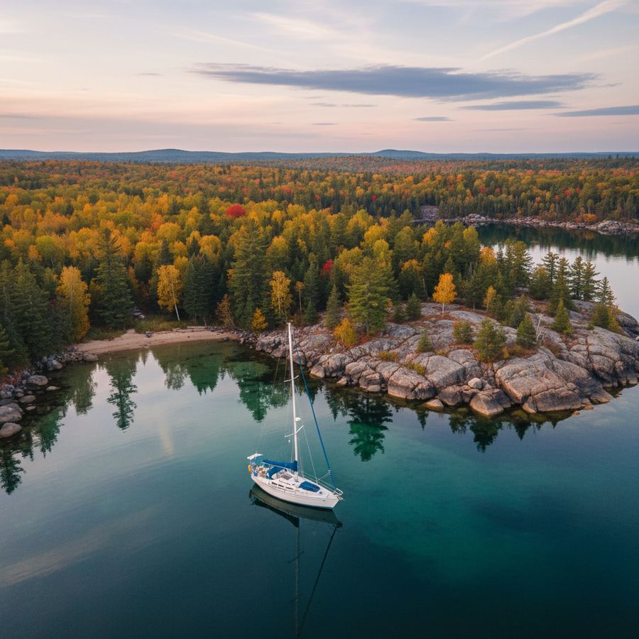 Remote North Channel anchorage