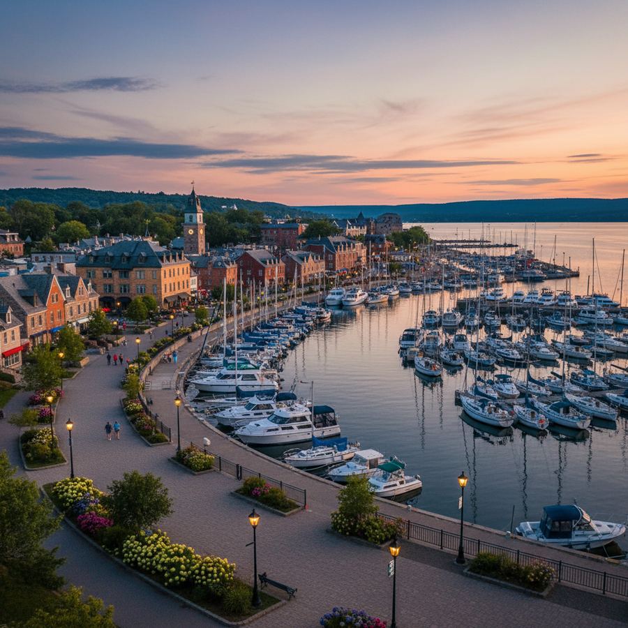 Owen Sound harbour waterfront